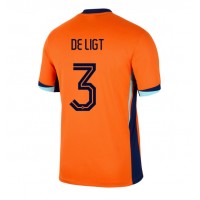 Holandsko Matthijs de Ligt #3 Domáci futbalový dres ME 2024 Krátky Rukáv